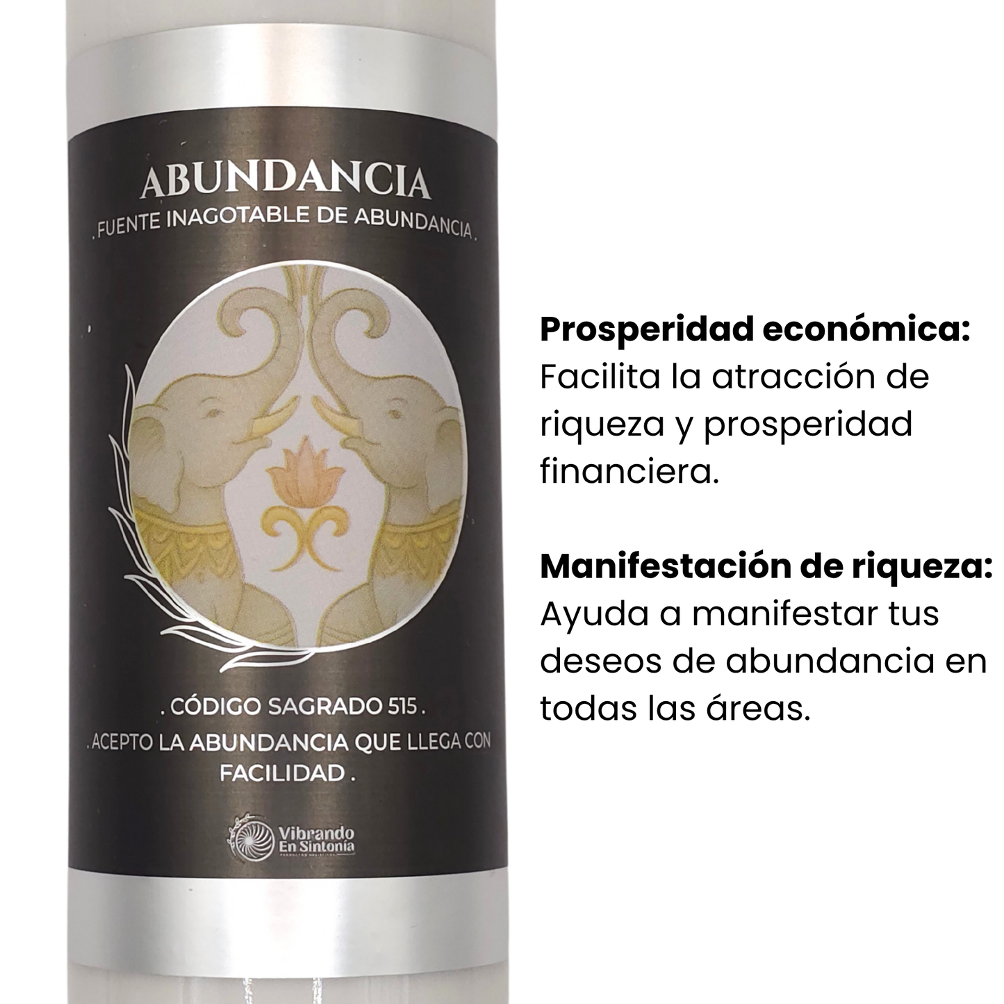 Veladora Abundancia – Prosperidad y Riqueza
