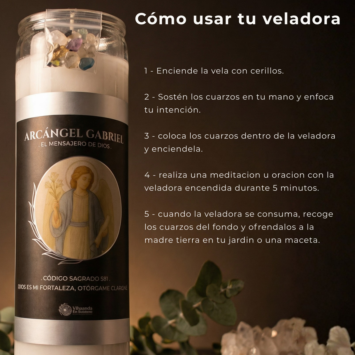 Veladora Arcángel Gabriel – Claridad y Sabiduría Divina