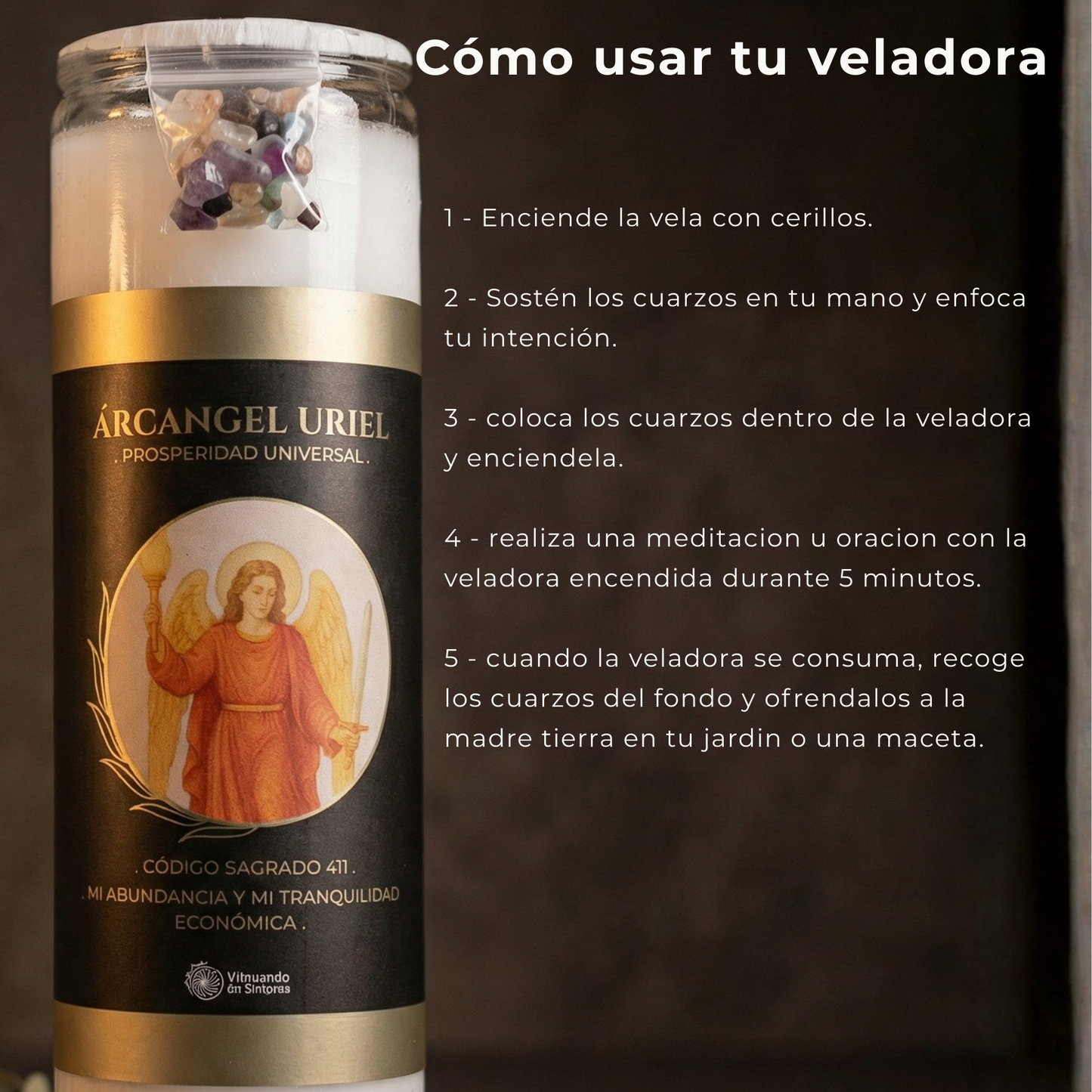 Veladora Arcángel Uriel – Prosperidad y Abundancia