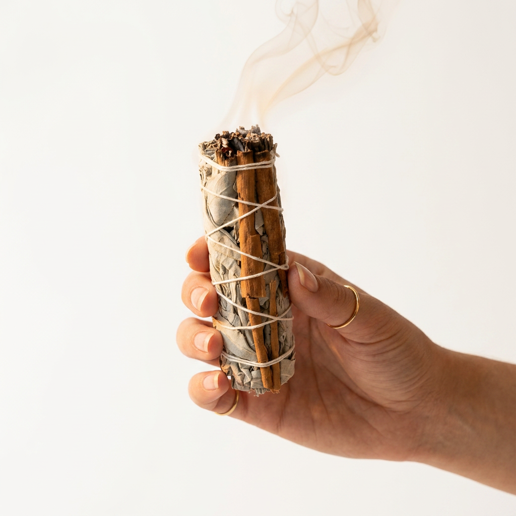 Atado de Salvia Blanca con Canela – Purificación y Abundancia Natural