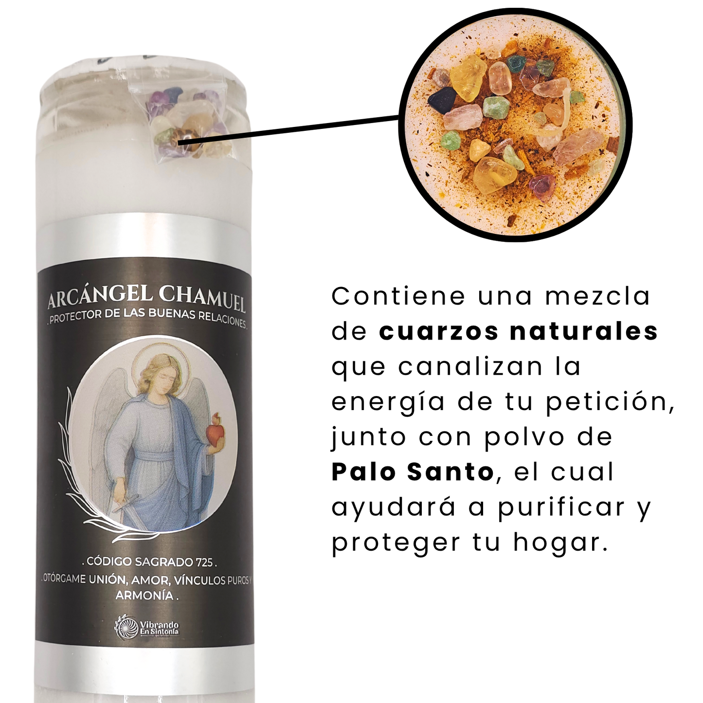 Veladora Arcángel Chamuel – Amor y Relaciones Armoniosas
