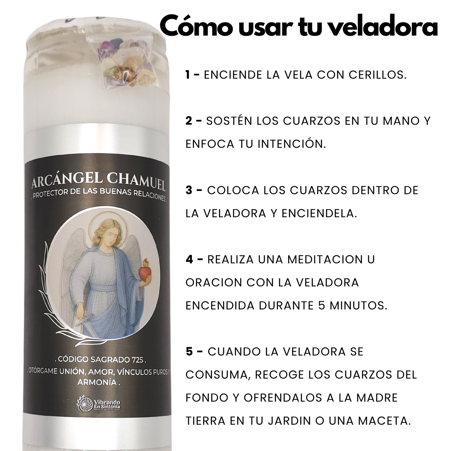 Veladora Arcángel Chamuel – Amor y Relaciones Armoniosas
