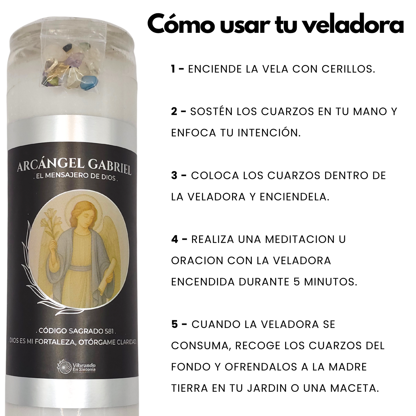 Veladora Arcángel Gabriel – Claridad y Sabiduría Divina