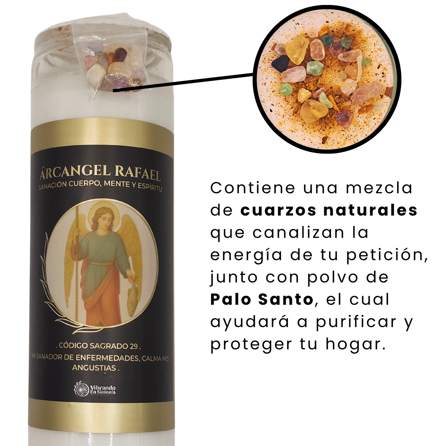 Veladora Arcángel Rafael – Sanación y Bienestar