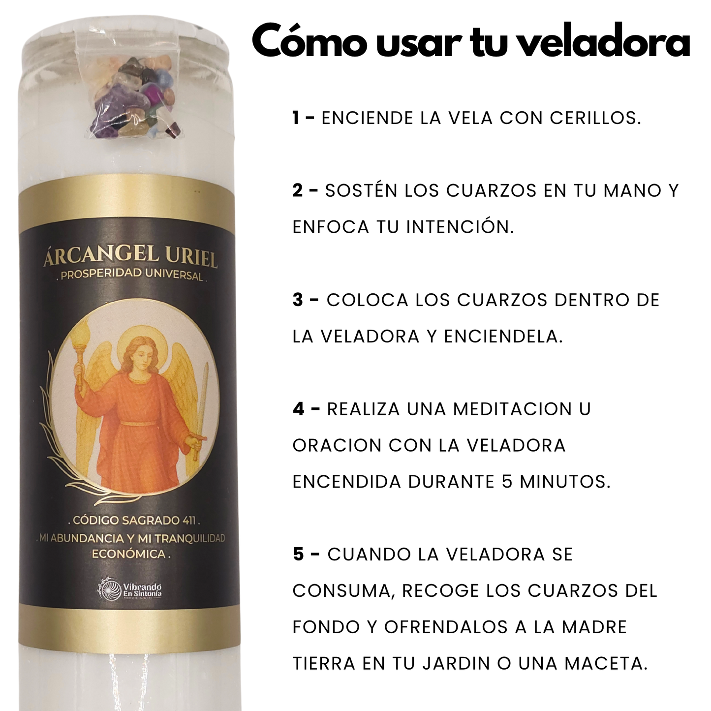 Veladora Arcángel Uriel – Prosperidad y Abundancia