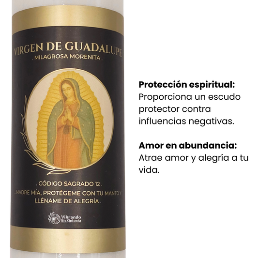 Veladora Virgen de Guadalupe – Amor y Protección