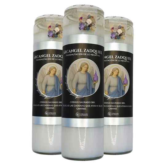 Veladora Arcángel Zadquiel – Transformación y Liberación