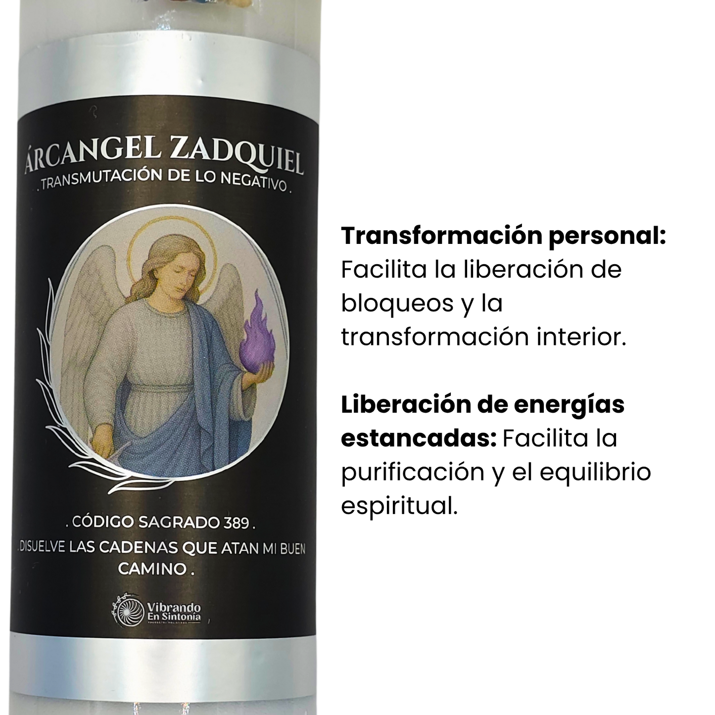 Veladora Arcángel Zadquiel – Transformación y Liberación