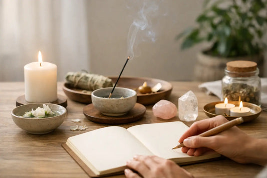 Ritual sencillo para poner intenciones en casa