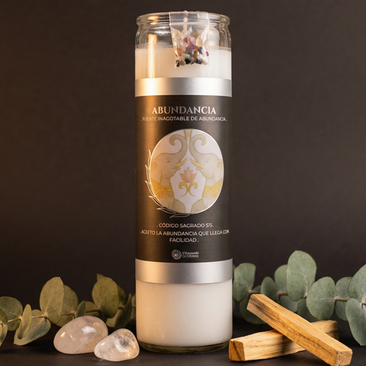 Veladora Abundancia – Prosperidad y Riqueza