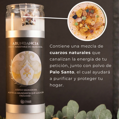 Veladora Abundancia – Prosperidad y Riqueza
