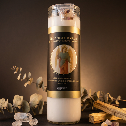 Veladora Arcángel Rafael – Sanación y Bienestar