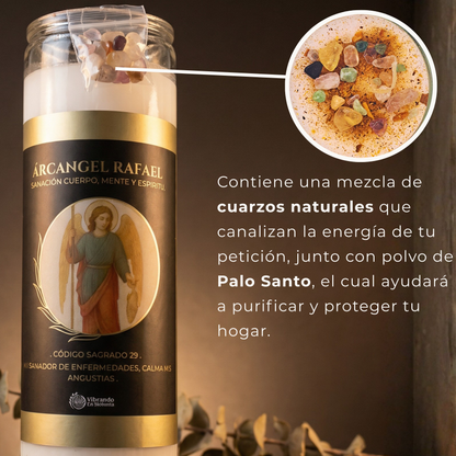 Veladora Arcángel Rafael – Sanación y Bienestar