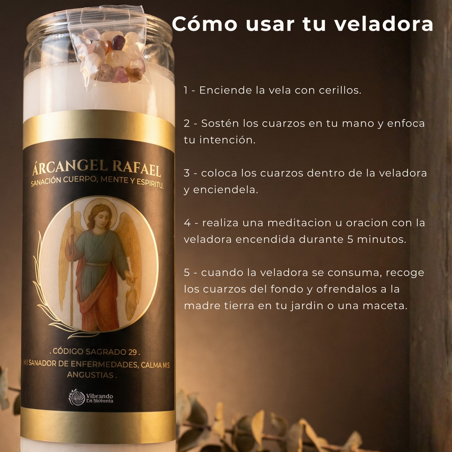 Veladora Arcángel Rafael – Sanación y Bienestar