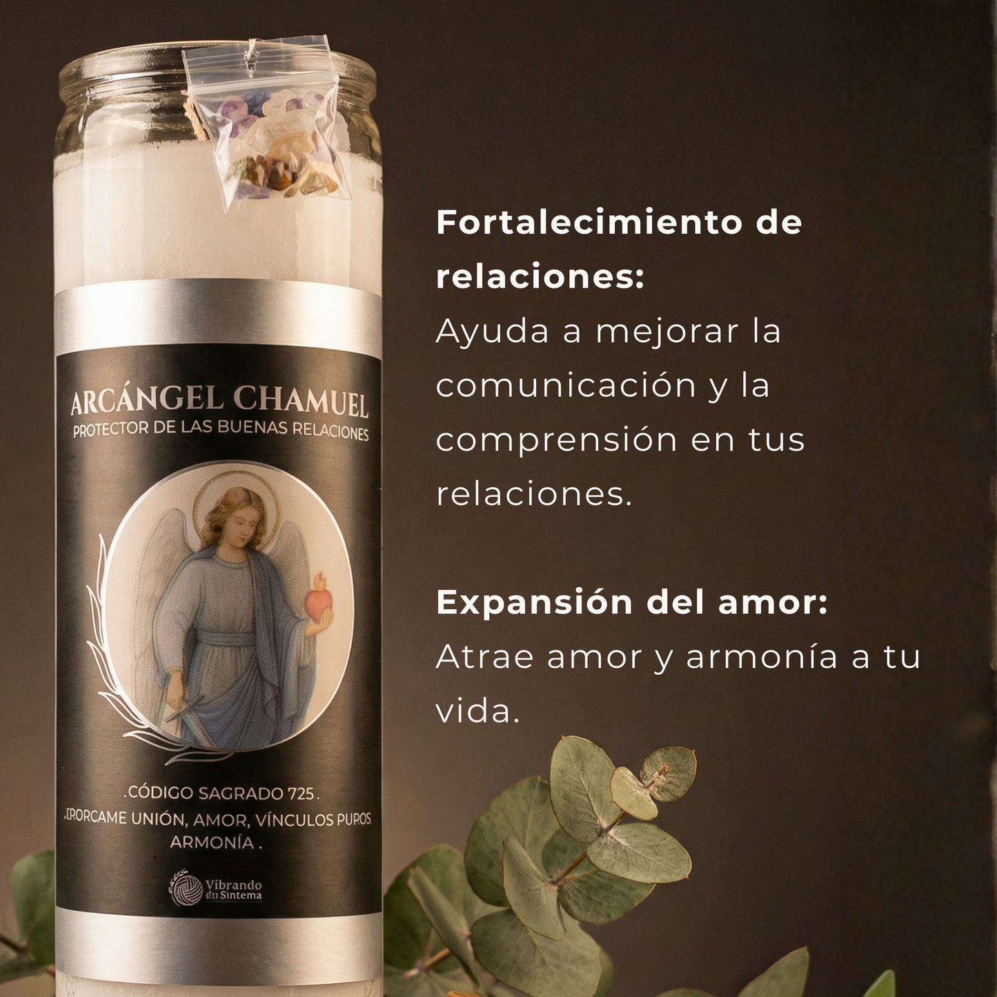 Veladora Arcángel Chamuel – Amor y Relaciones Armoniosas