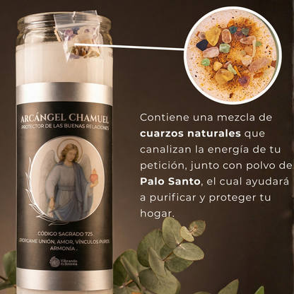 Veladora Arcángel Chamuel – Amor y Relaciones Armoniosas