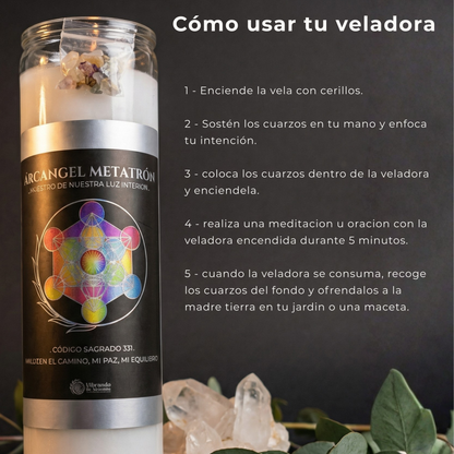 Veladora Arcángel Metatrón – Guía y Conexión Espiritual
