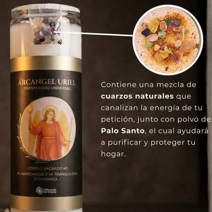 Veladora Arcángel Uriel – Prosperidad y Abundancia