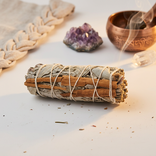 Atado de Salvia Blanca con Canela – Purificación y Abundancia Natural