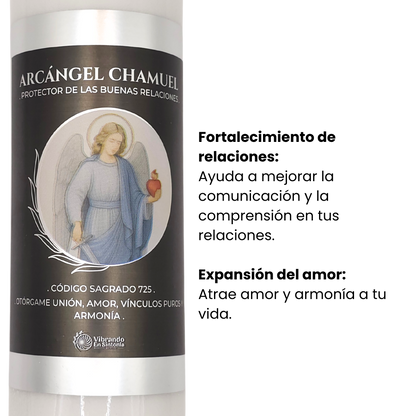 Veladora Arcángel Chamuel – Amor y Relaciones Armoniosas