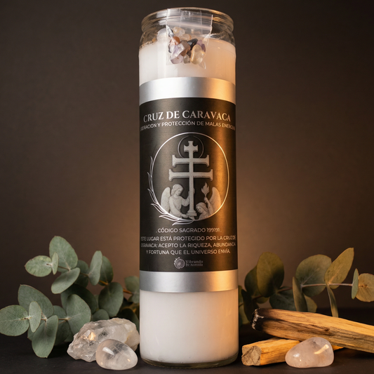 Veladora Cruz de Caravaca – Protección y Fe