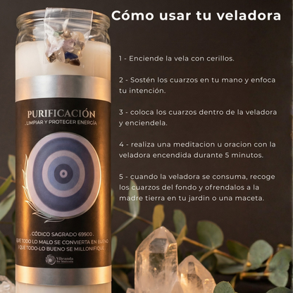 Veladora Purificación – Limpieza y Renovación Espiritual