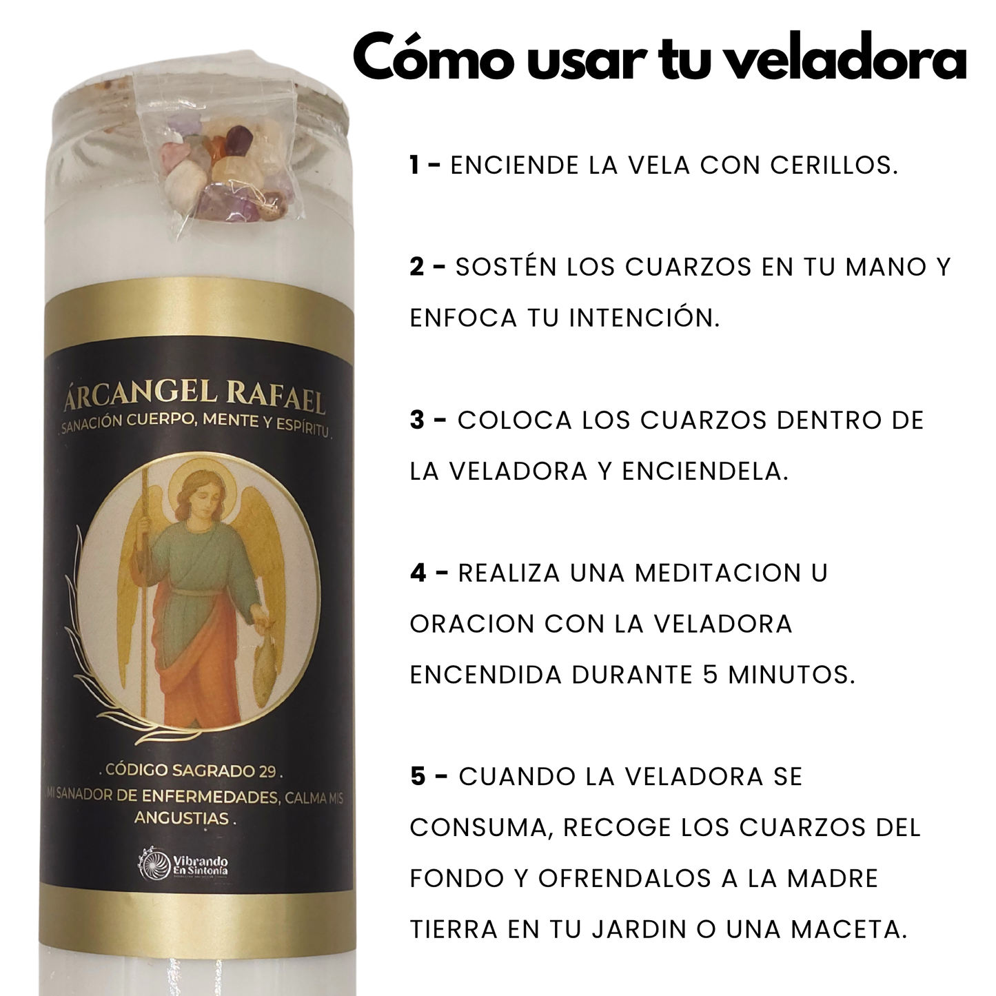 Veladora Arcángel Rafael – Sanación y Bienestar