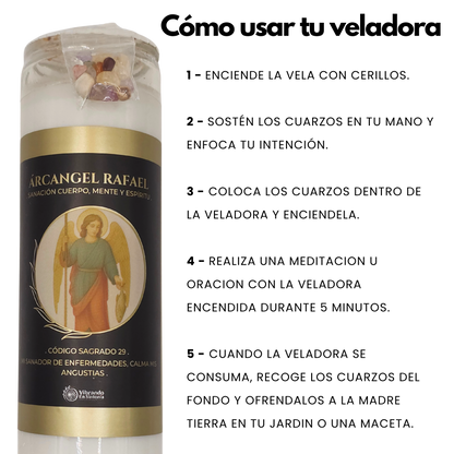 Veladora Arcángel Rafael – Sanación y Bienestar
