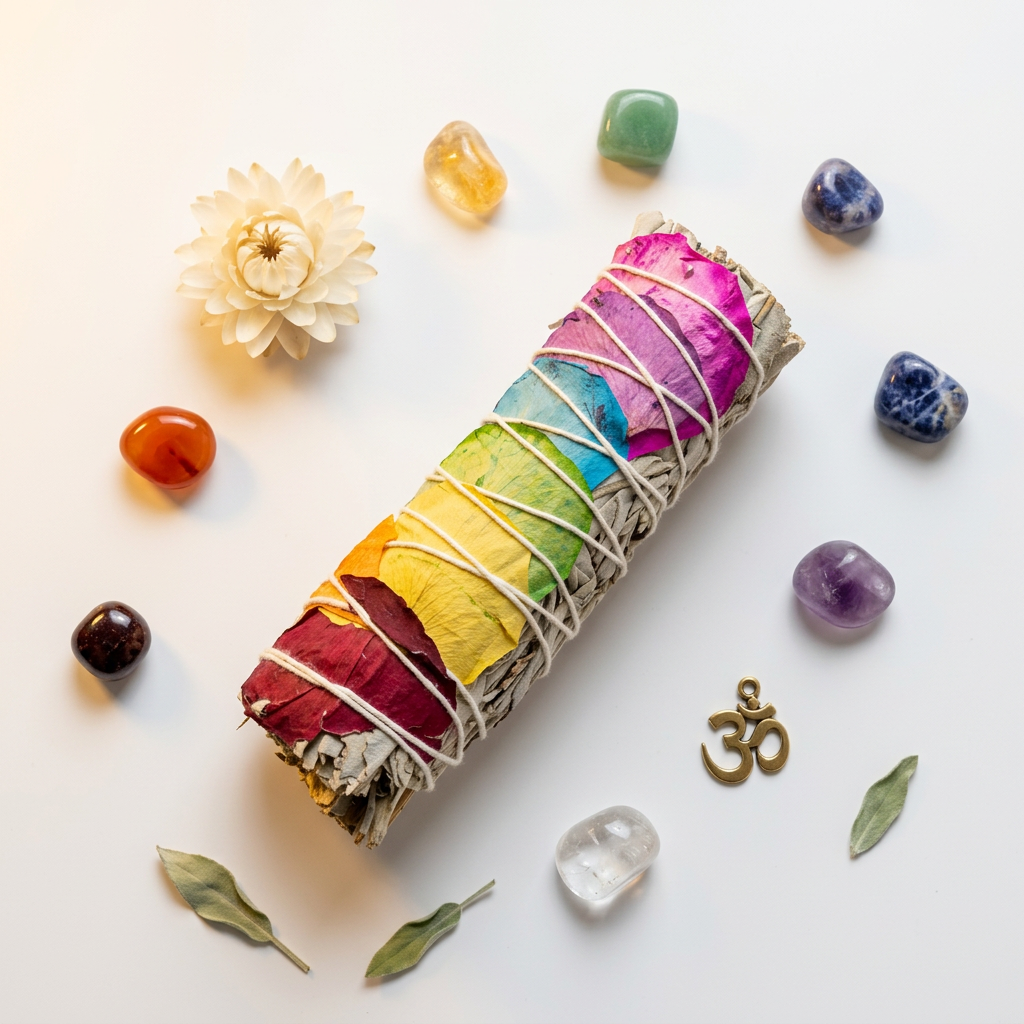 Atado de Salvia Blanca de 7 Chakras – Equilibrio y Armonía