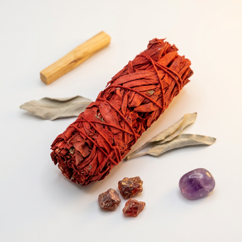 Atado de Salvia Blanca con Sangre de Dragón – Protección y Purificación