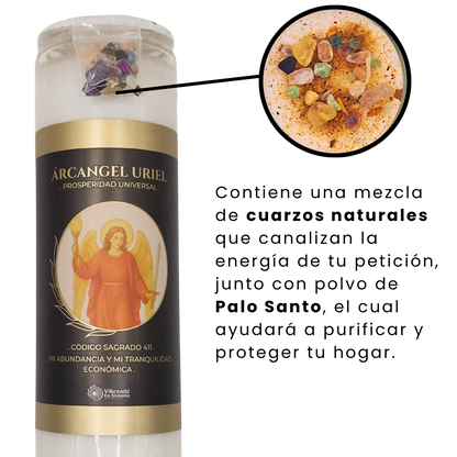 Veladora Arcángel Uriel – Prosperidad y Abundancia