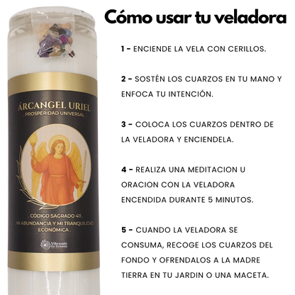 Veladora Arcángel Uriel – Prosperidad y Abundancia