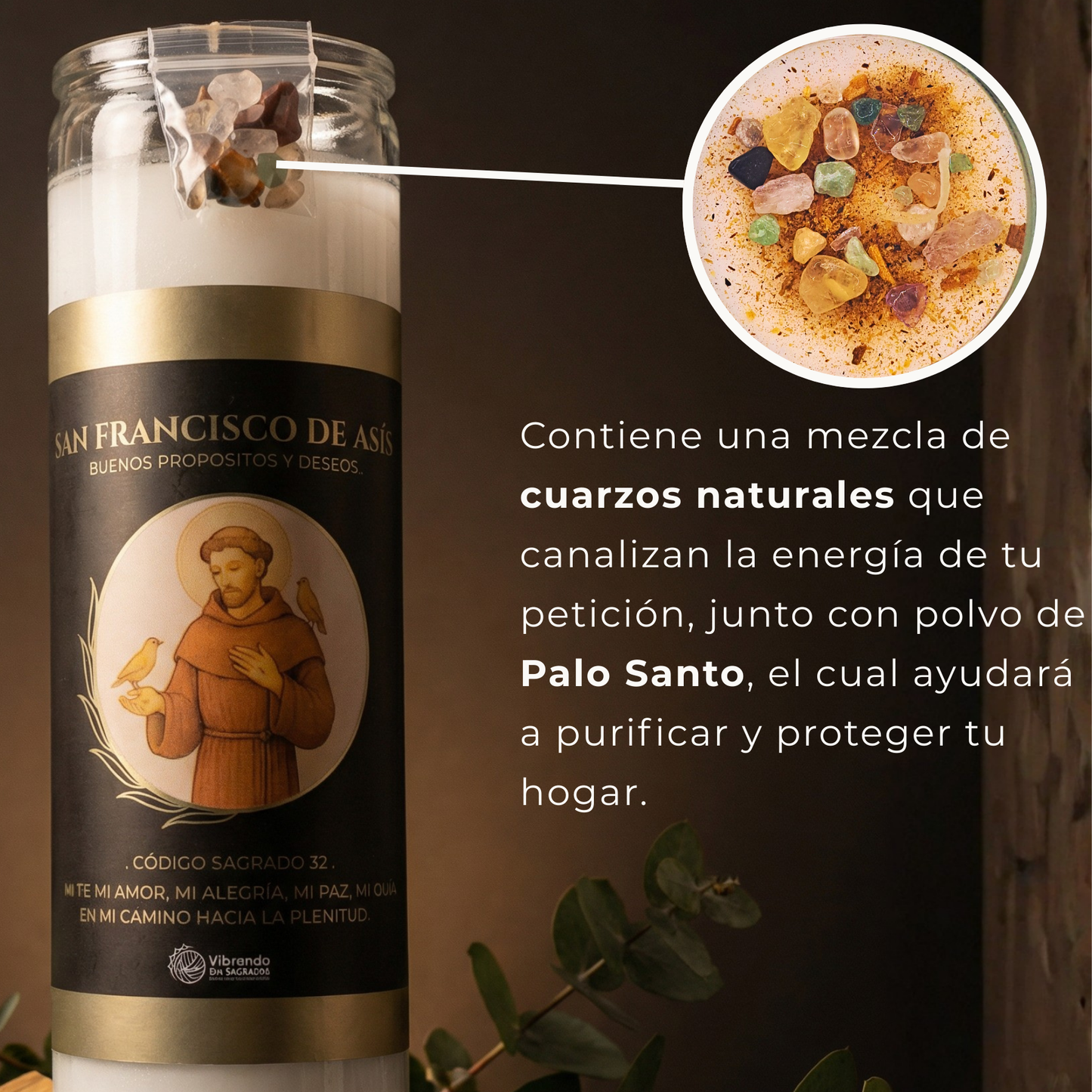 Veladora San Francisco de Asís – Materialización de Propósitos