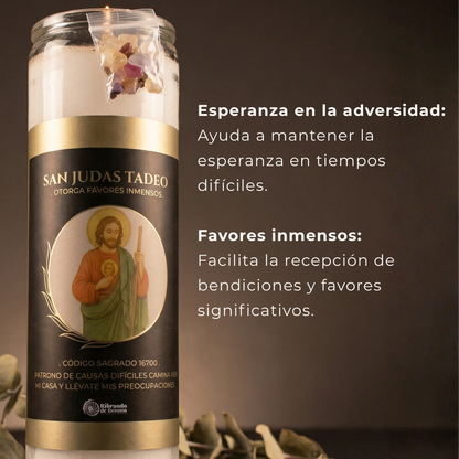 Veladora San Judas Tadeo – Esperanza y Apoyo en Dificultades