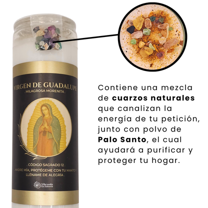 Veladora Virgen de Guadalupe – Amor y Protección