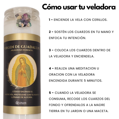 Veladora Virgen de Guadalupe – Amor y Protección