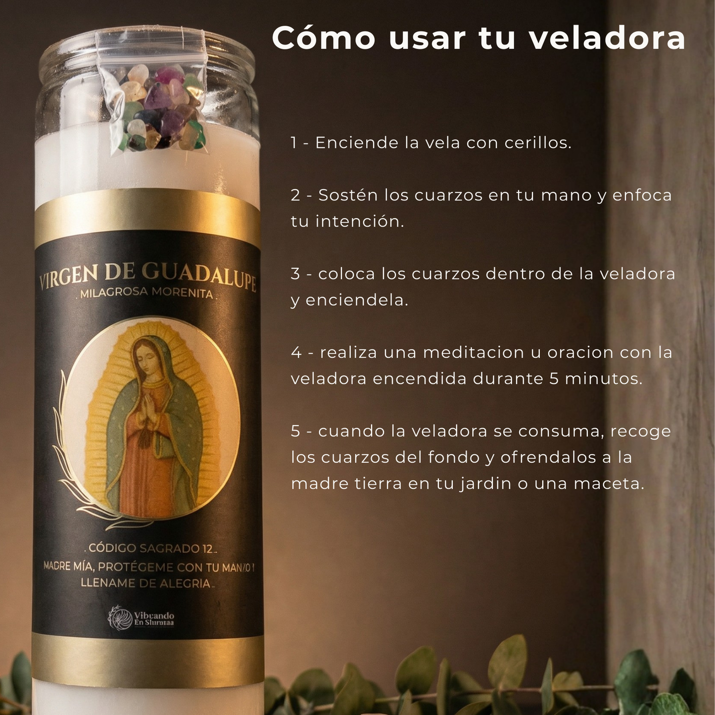 Veladora Virgen de Guadalupe – Amor y Protección