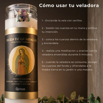 Veladora Virgen de Guadalupe – Amor y Protección