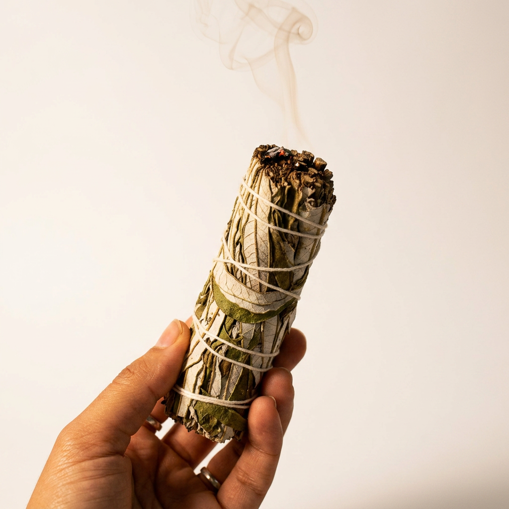 Atado de Salvia Blanca con Hierba Santa – Purificación y Armonía Natural
