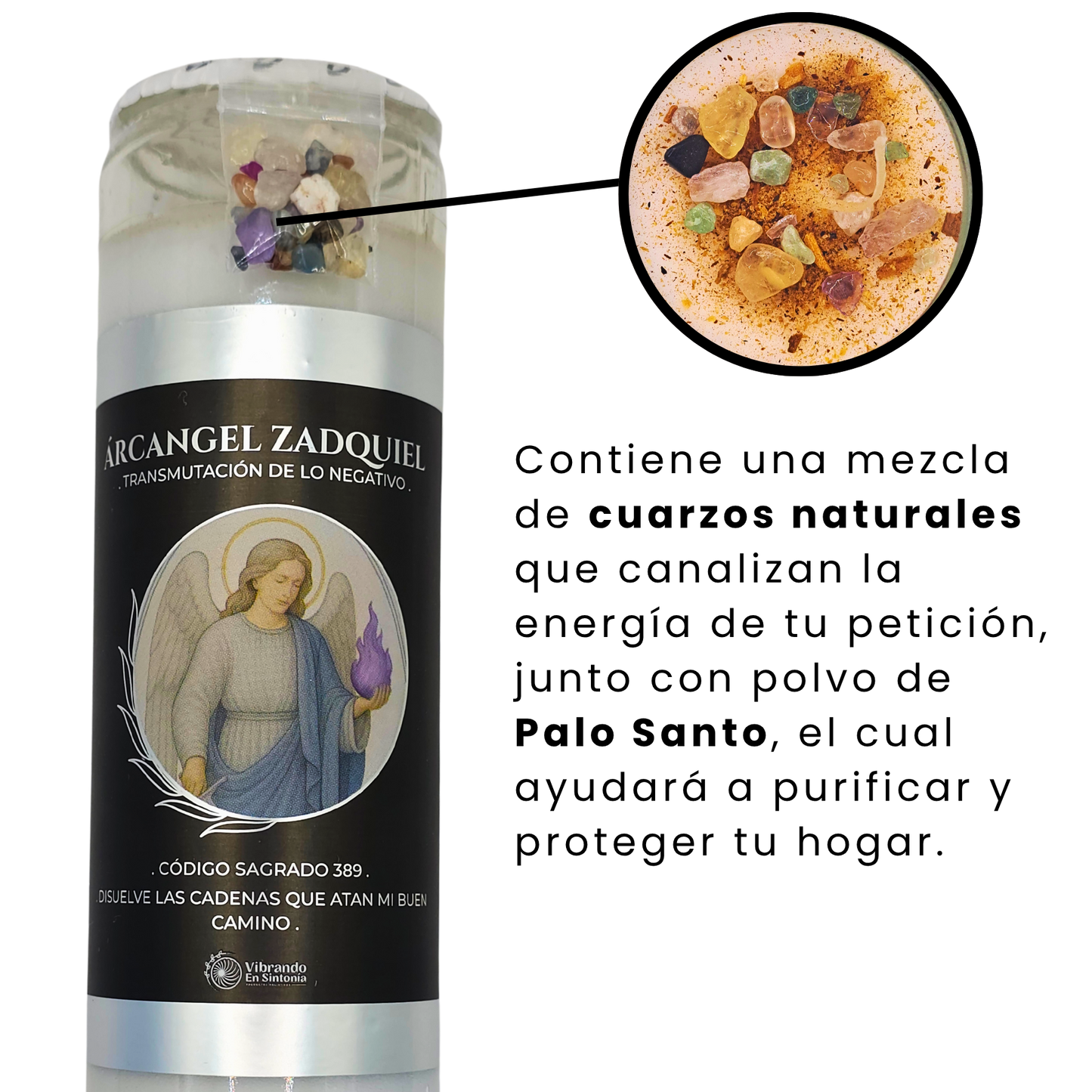 Veladora Arcángel Zadquiel – Transformación y Liberación